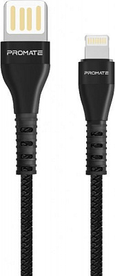 Кабель Promate Lightning – USB 1,2 м чорний (vigoray-i.black)