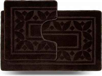 Набір килимків Dariana Стандарт 60x100 + 60x50 Доріжка коричневий