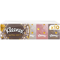 Носові хустинки кишеньки Kleenex Ultra Soft Mini 10 упаковок 7 шт.