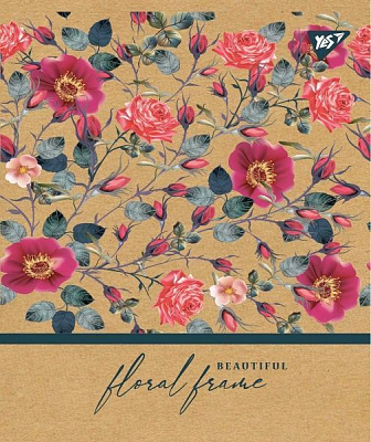 Зошит шкільний А5/18 в клітинку Flokal frame 765081 YES