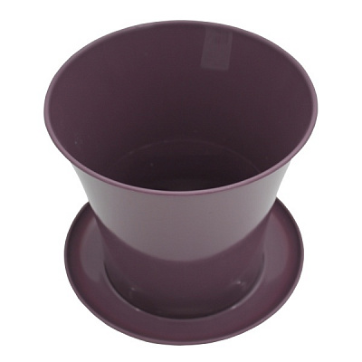 Горщик пластиковий Омела Акварель 2,3 л D 18 круглий темно-ліловий