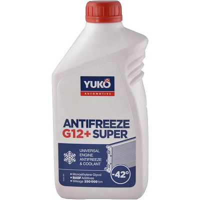 Антифриз YUKO -40 Super G12+ 1л червоний