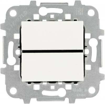 Вимикач одноклавішний ABB Zenit без підсвітки 10 А 230В IP20 білий N2201 BL Z