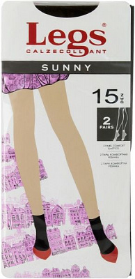 Носки Legs SUNNY 15 den MOKKA 2 пары р. one size коричневый 