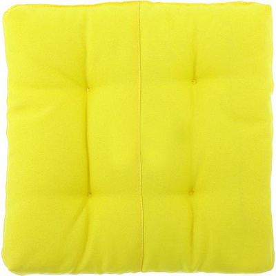 Подушка Indigo стеганая Color mini желтая 35х35х5 см