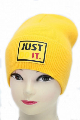 Шапочка дитяча для хлопчиків Kraft+ р.52-54 жовтий 2653-1