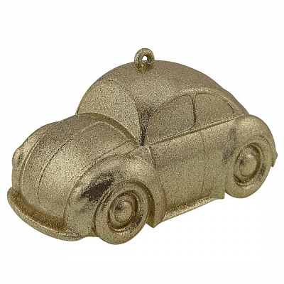 Украшение новогоднее MIS LT Машинка 6,5 см золотой