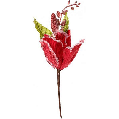 Цветок рождественский Пуансетия EY15047-3A 28 см