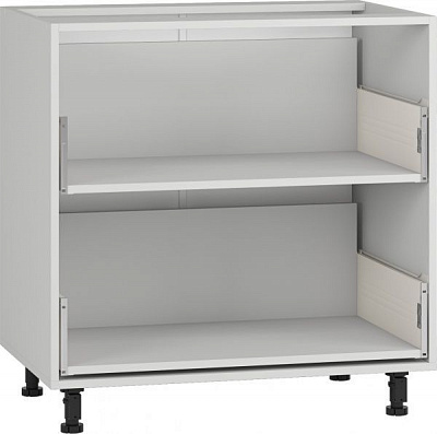 Тумба нижня Грейд з 2 метабоксами (стандарт) 800x820x522 мм сірий