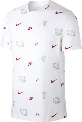 Футболка Nike M NSW SS CORE AOP TEE CV8962-100 XL білий