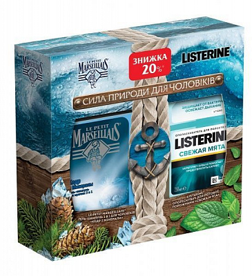 Подарочный набор для мужчин Le Petit Marseillais Сила природы