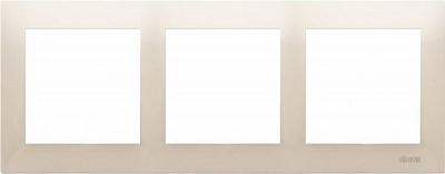 Рамка трехместная Simon Premium универсальная кремовый DR3/41