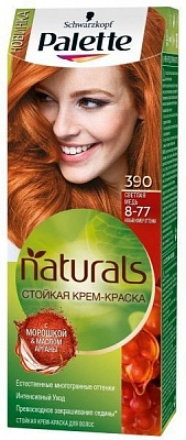 Крем-фарба для волосся Palette Naturals (Фітолінія) 8-77 (390) світла мідь 110 мл