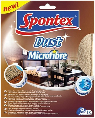 Ганчірка універсальна SPONTEX Dust для сухого та вологого прибирання 34х44 см 1 шт./уп. 97044094