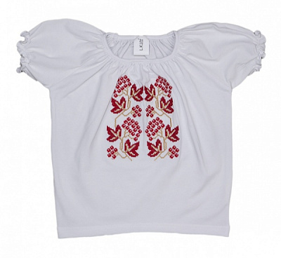 Вышиванка для девочек Luna Kids Калина р.116 белый 