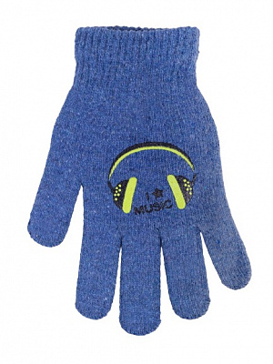 Перчатки YO! (5904921650694) р.16 синий 