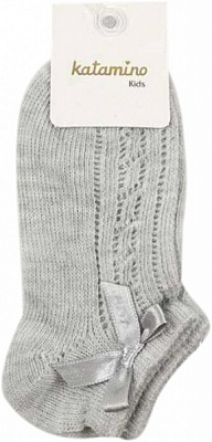 Носки детские для девочек KATAMINO K23009 р.7-8 серый 