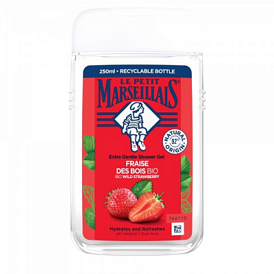 Гель для душу Le Petit Marseillais БІО Дика полуниця 250 мл