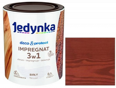 Антисептик Jedynka Deco & Protect Impregnat американський махагон мат 0,7 л