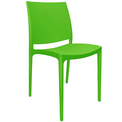 Стул пластиковый Эмма зеленый