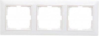 Рамка трехместная ABB Basic 55 универсальная белый 2513-94-507