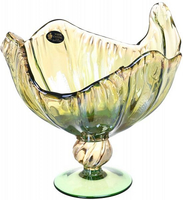 Фруктовница зелено-желтая Nabil 41х24х30 см CN2585/GHNY White cristal