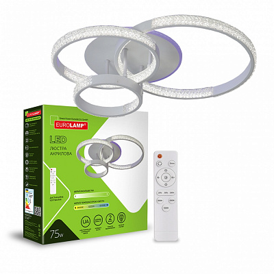 Люстра стельова Eurolamp 75 Вт LED-модуль білий LED-LR-75-M17(white)