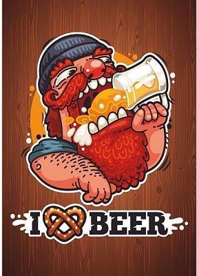 Постер Рудий пиво