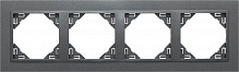 Рамка чотиримісна Efapel ANIMATO Logus універсальна металік графіт 90940 TSS