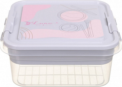 Органайзер для косметики Luna Simple 25х26х11 см фіолетовий