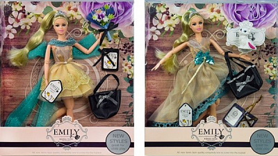Лялька Shantou Emily QJ079B/QJ079 з сумочкою та аксесуарами 2 вида в асортименті
