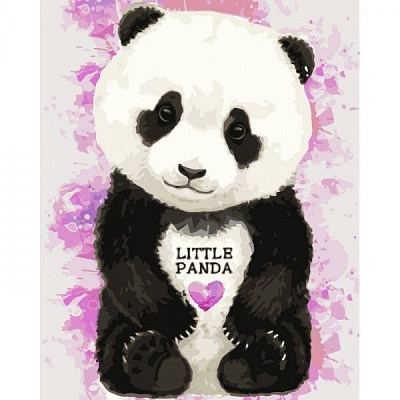 Картина по номерам Маленькая пандочка Идейка 