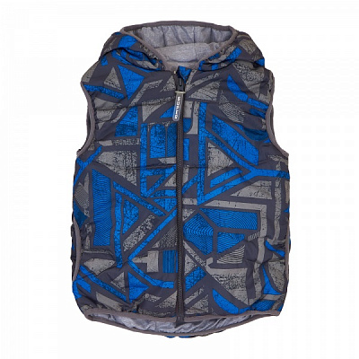 Жилет дитячий для хлопчиків Соня р.104 синій із сірим Ш328