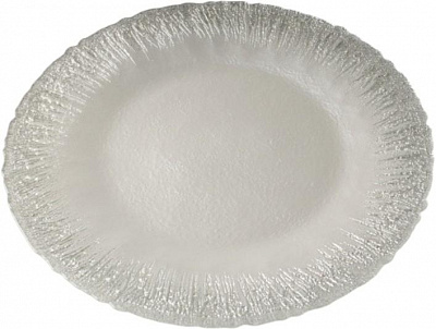 Блюдо Dekor Cam Flash 33 см белый