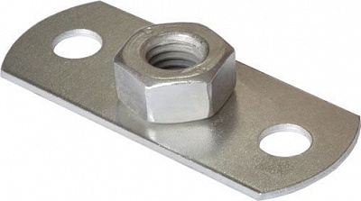 Пластина с гайкой М8