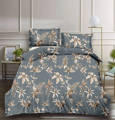 Комплект постільної білизни Lamina 1,5 синій із малюнком La Nuit