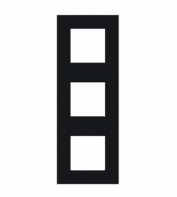 Рамка трехместная Efapel Quadro универсальная черный матовый 45930 TPM