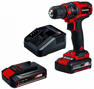 Шуруповерт акумуляторний Einhell TC-CD 18/35 Li (1x1,5 Ah;1x2,5 Ah) 4513914+4511516