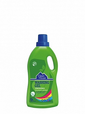 Гель для машинного та ручного прання Clean House Color 1 л