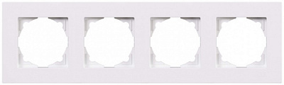 Рамка чотиримісна Gunsan Eqona горизонтальна білий 01 40 11 00 000 145