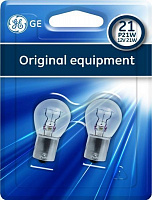 Лампа галогенна GENERAL ELECTRIC (1058) P21W BA15S 12 В 21 Вт 2 шт