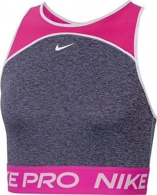 Майка Nike W NK DRY TANK CROP SPACE DYE CJ3646-424 M сірий