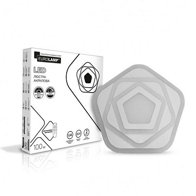 Люстра светодиодная Eurolamp A5 с пультом ДУ 100 Вт белый LED-LR-100-A5 