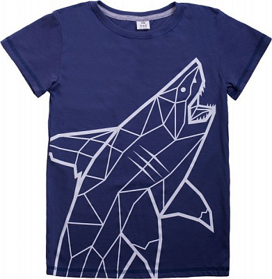 Футболка для хлопчика Luna Kids з принтом Shark р.98 темно-синій