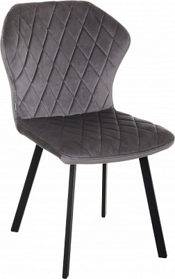 Стул Bjorn RALF MAGIC VELVET 500x620x870 мм серый / черный