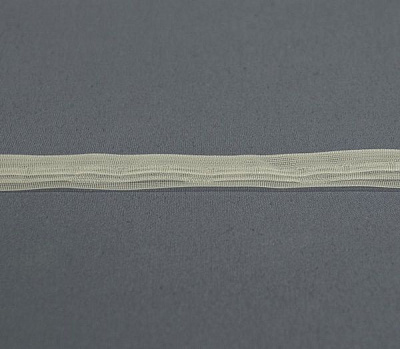 Тесьма для римских штор с петельками и тунелькой прозрачная, 18 мм