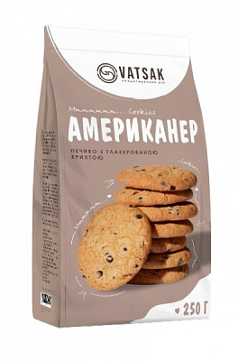 Печенье ВАЦАК Американер с глазурованной крошкой 230 г 