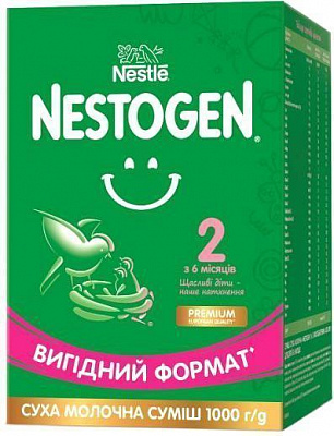 Сухая молочная смесь Nestle Nestogen для детей с 6 месяцев с лактобактериями 2 L.Reuteri 1000г 7613287110046