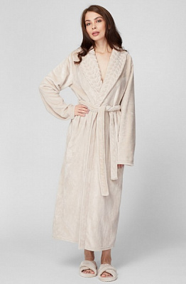 Халат домашний женский Naviale WAVES р. М чай с молоком LH562