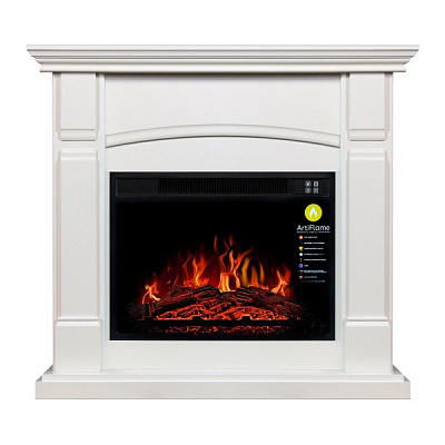 Камінокомплект ArtiFlame MАNCHESTER АF23 білий дуб